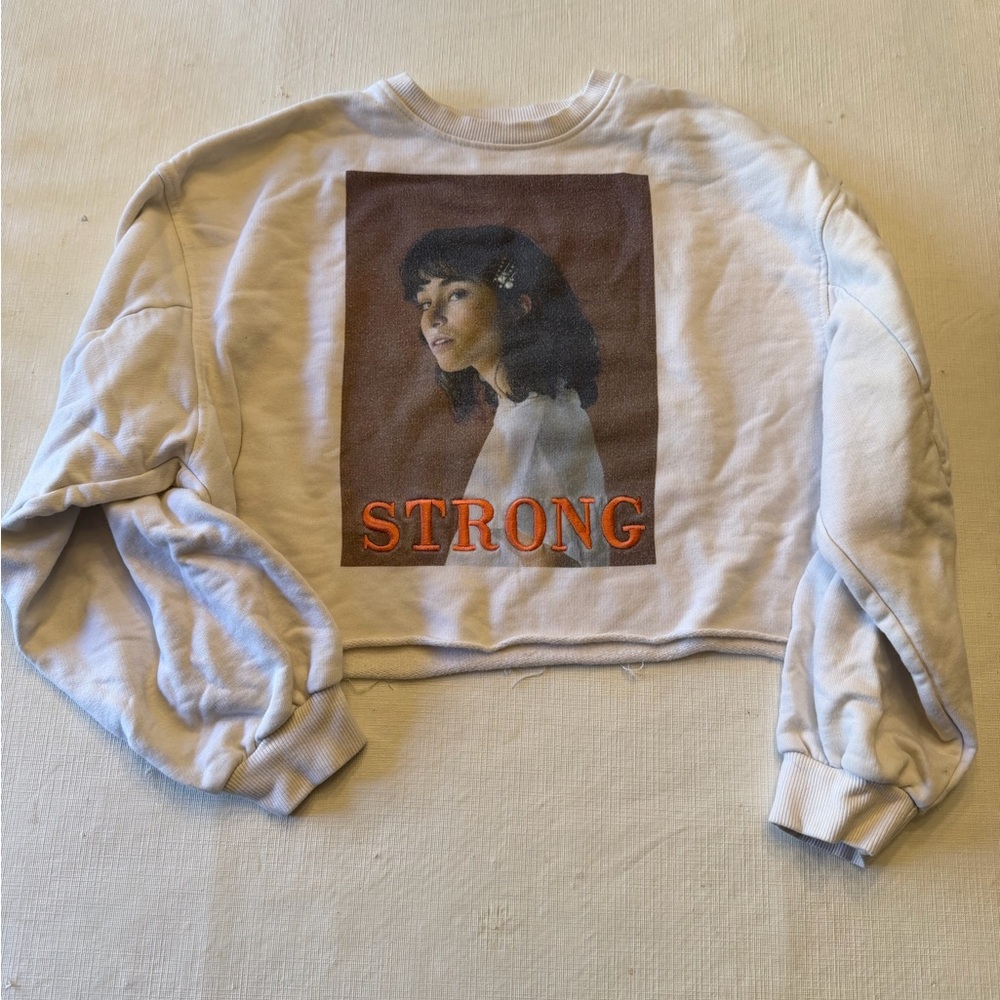 Women's Cream Graphic Sweatshirt